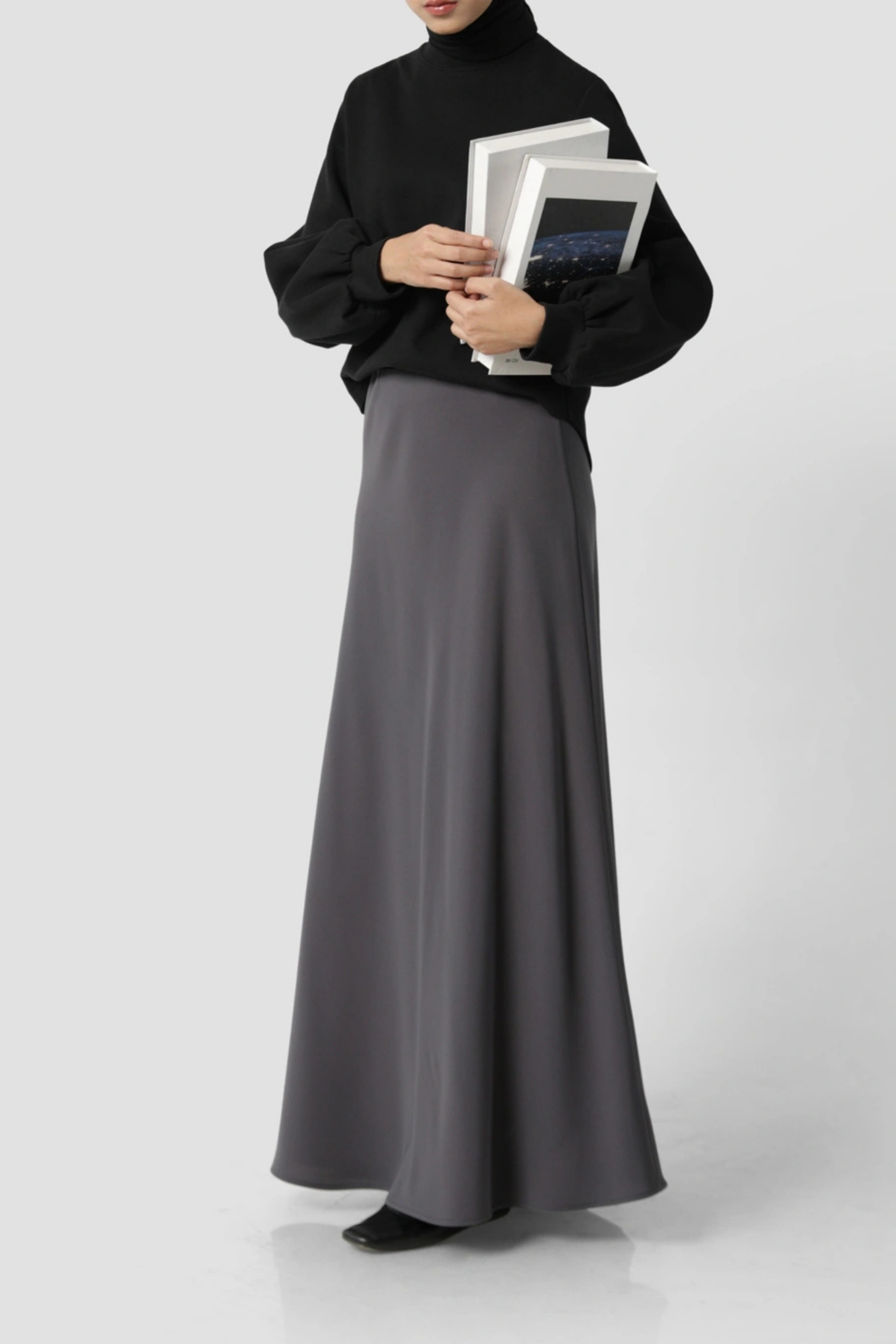 Sabamodest | Crepe Slip Skirt Grey