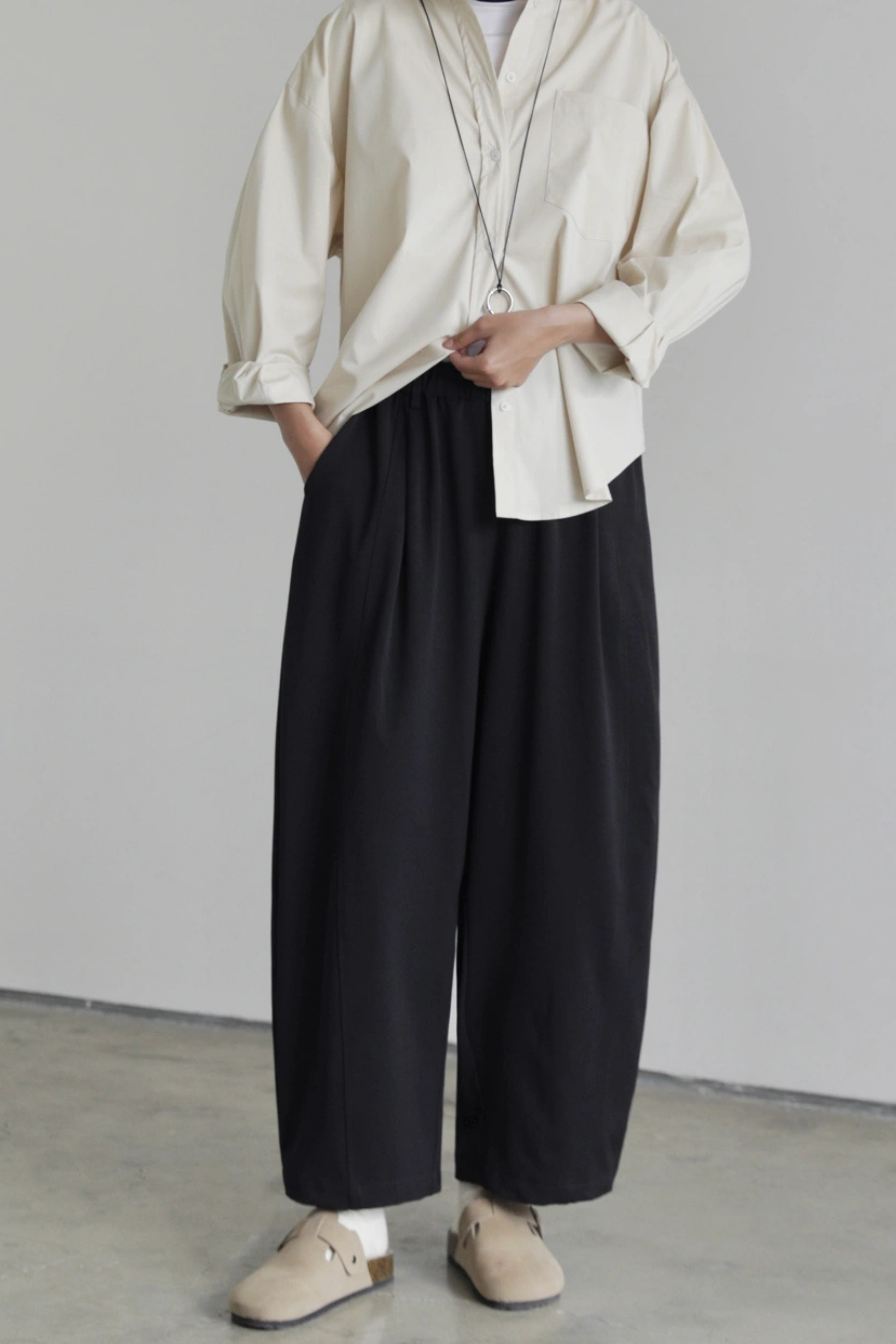 Sabamodest | Barrel Pants Tokyo Black