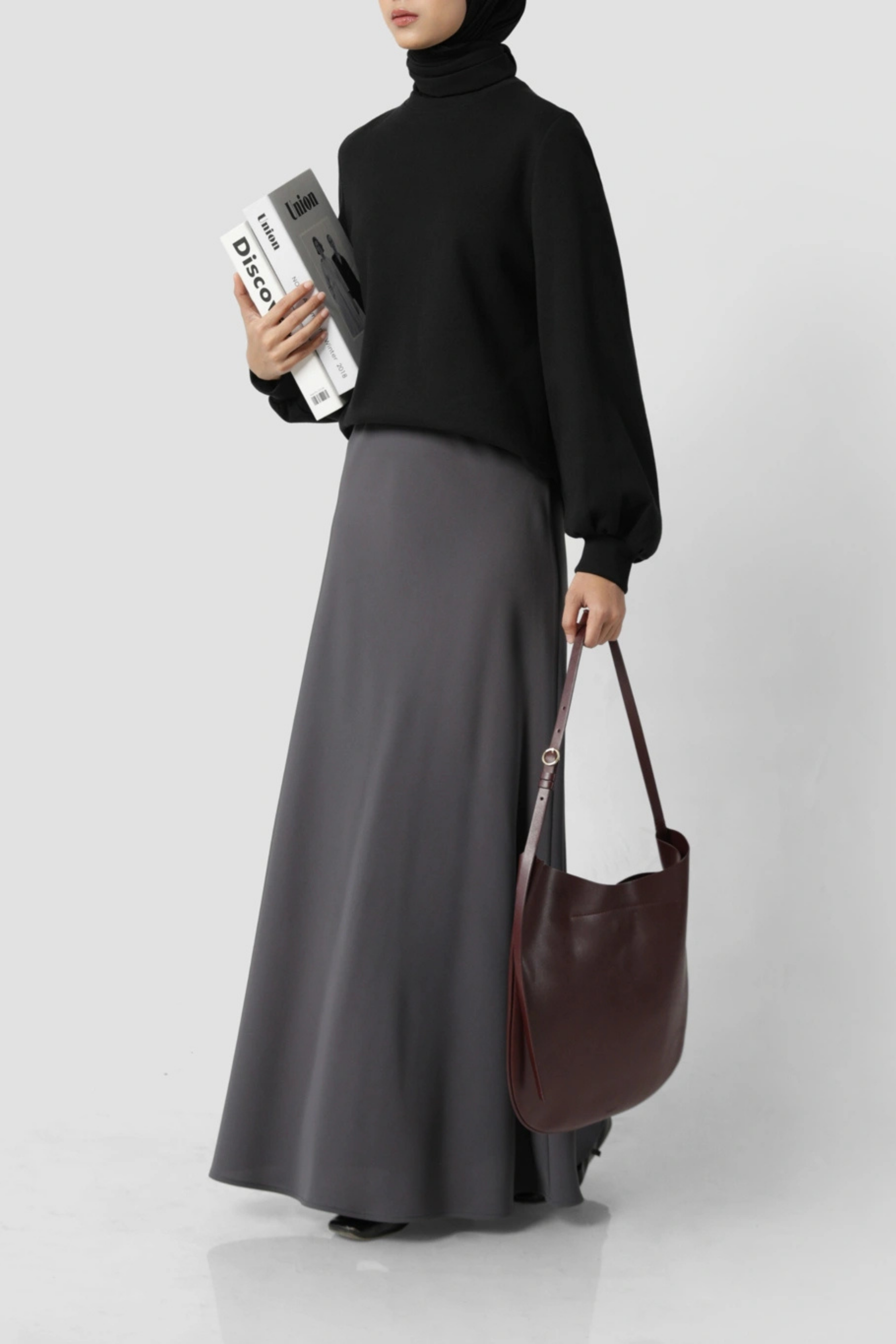 Sabamodest | Crepe Slip Skirt Grey
