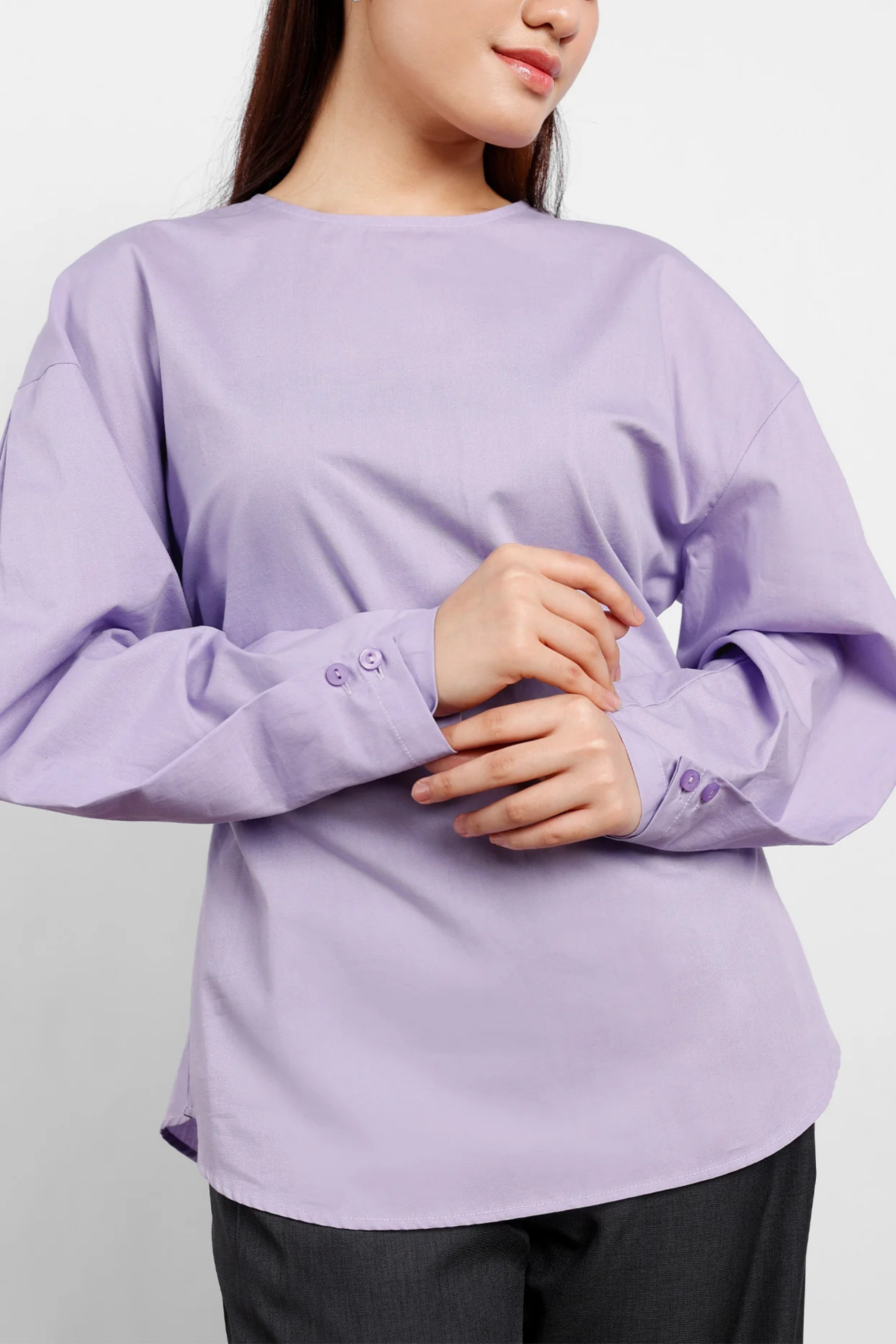 THENBLANK | Cloud Blouse Purple