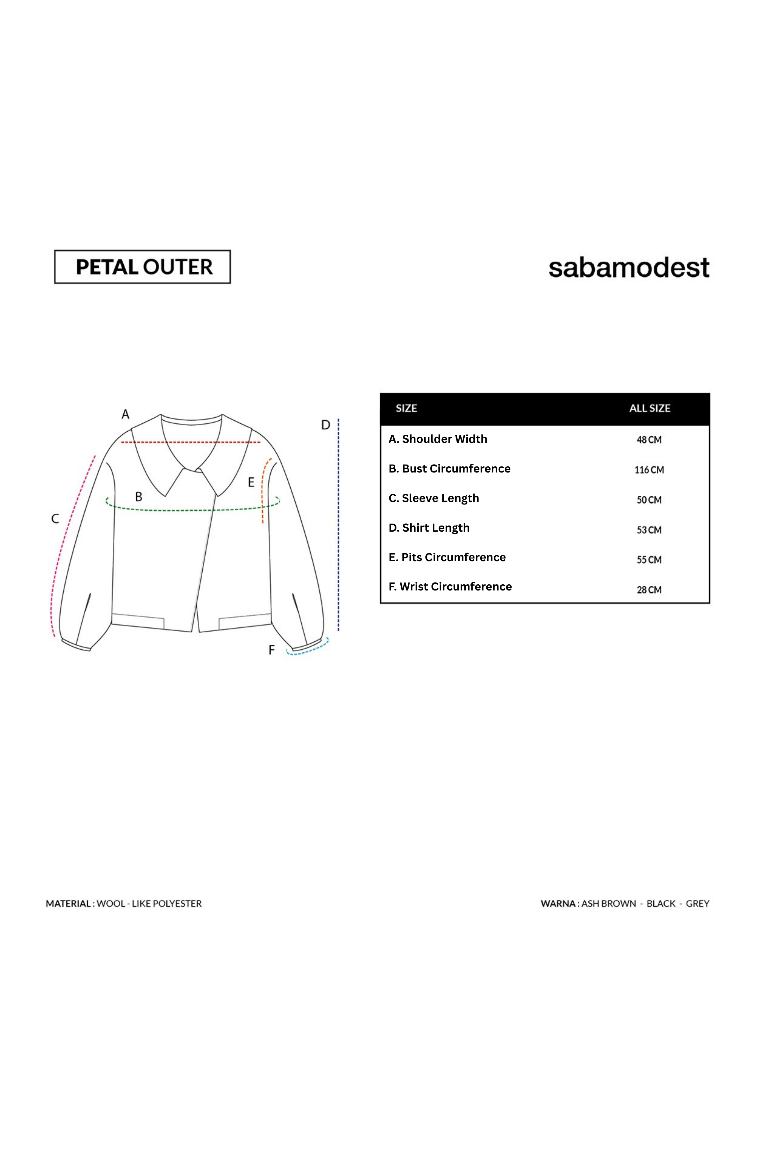 Sabamodest | Petal Outer Denim